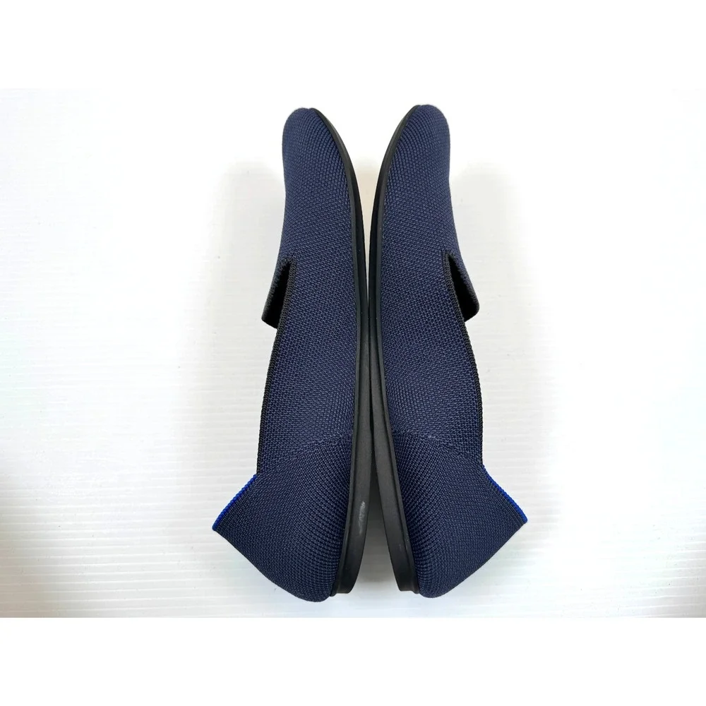 Rothy's The‎ Loafer Women 9 EUC Navy Slip-on Flats Washable Comfort Lightweight